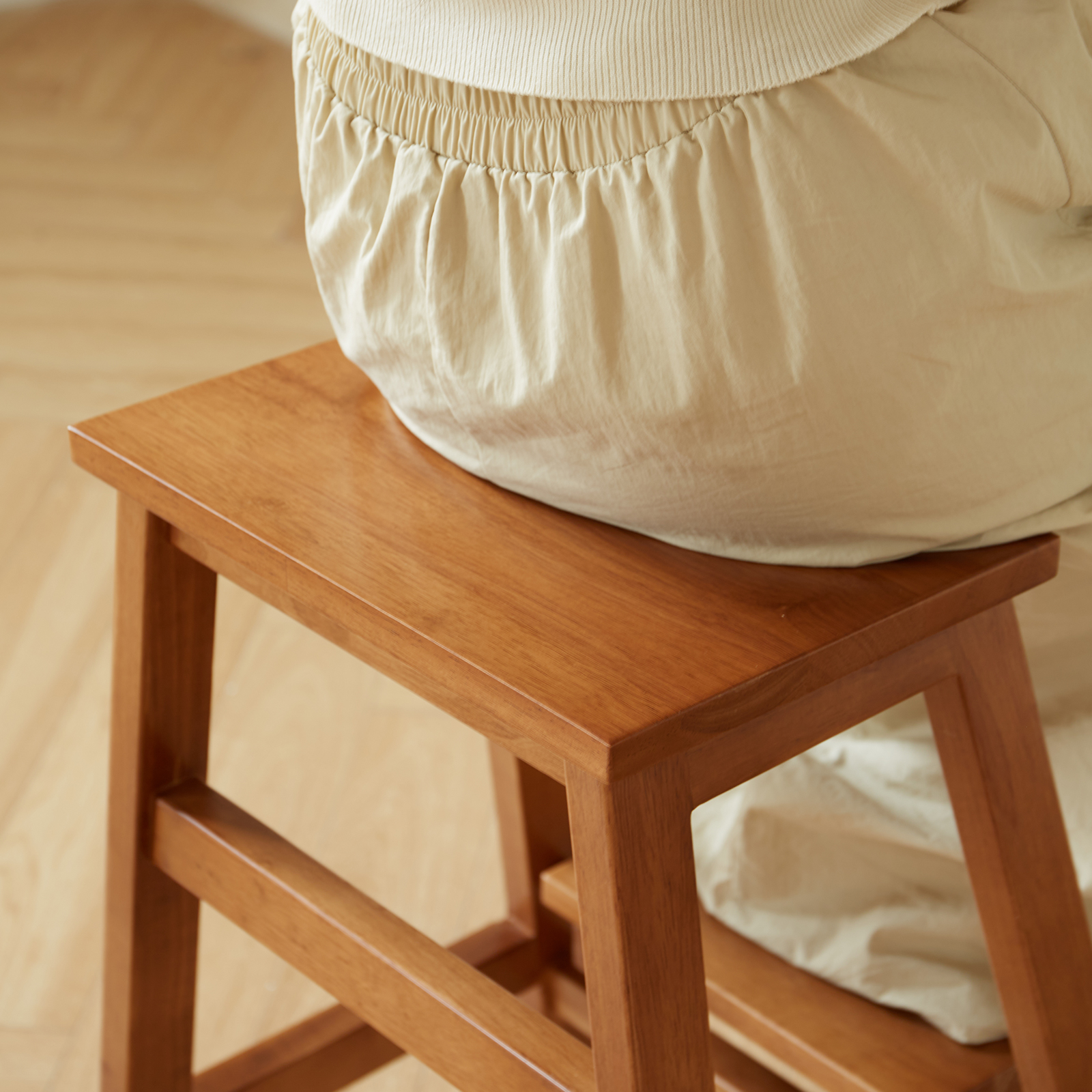 錦木-無垢材 折りたたみ式ステップ台 2 段 多機能 子供用 踏み台 高所作業用 頑丈設計キッズイス