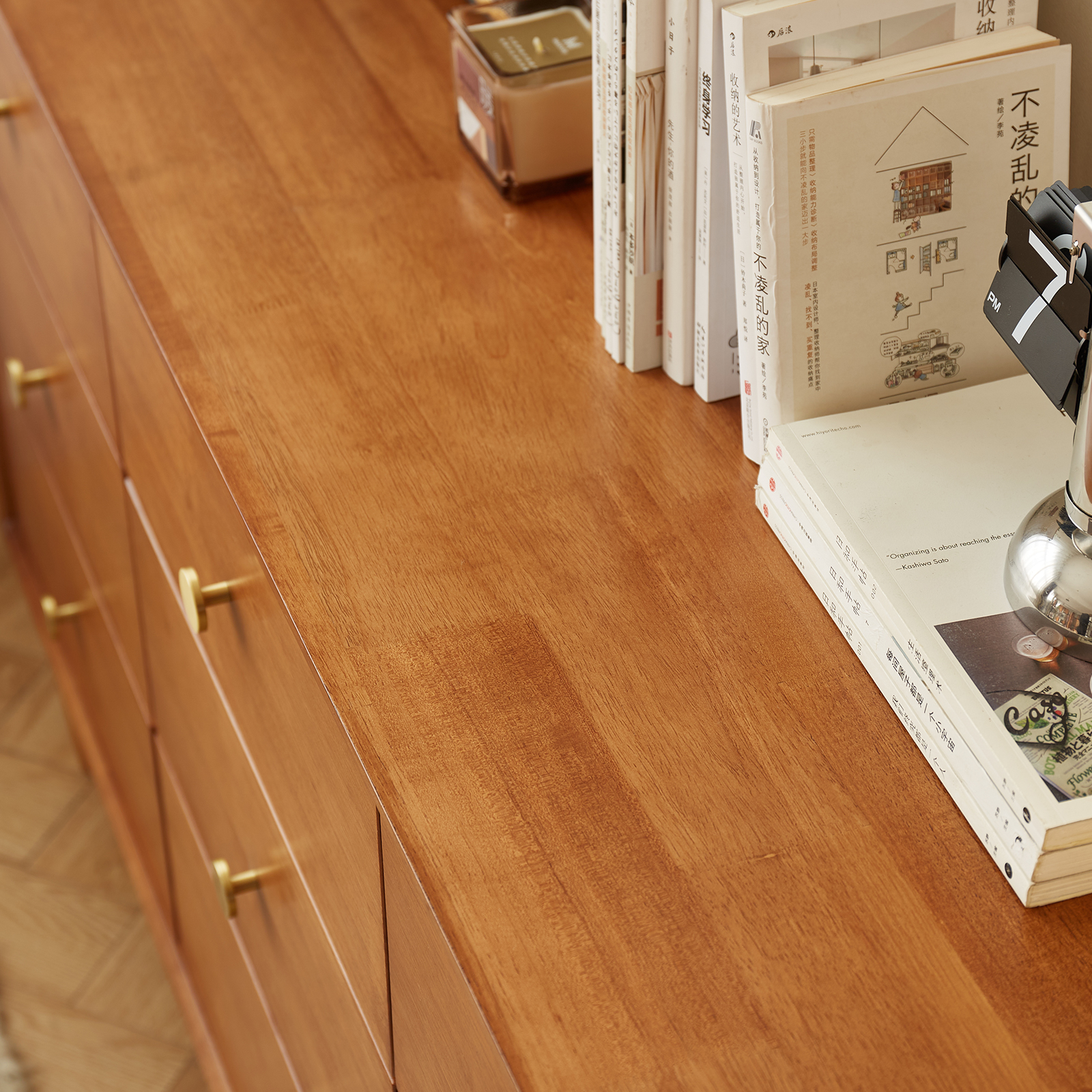 錦木-無垢材 チェスト 9 段 / 6 段 / 5 段 コンパクト収納 レトロ風 シンプルデザイン リビング収納棚チェスト