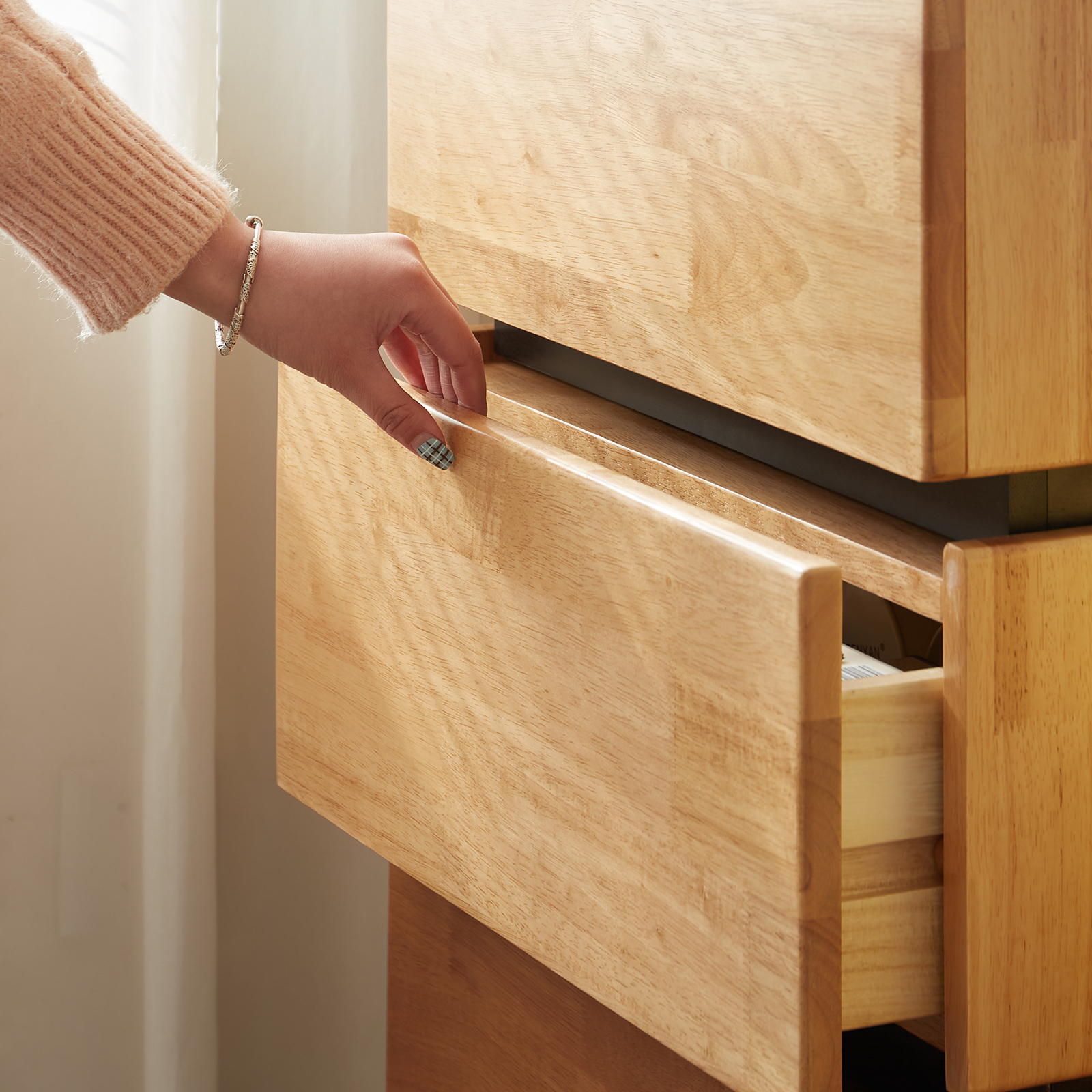 錦木-木製チェスト 収納キャビネット リビング壁際収納 ベッドルームナイトテーブル フリー組み合わせ引出しチェスト 5段チェストチェスト