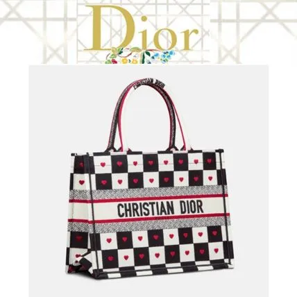 【DIOR直営】1点限り！DIORAMOUR BOOK TOTE ミディアム