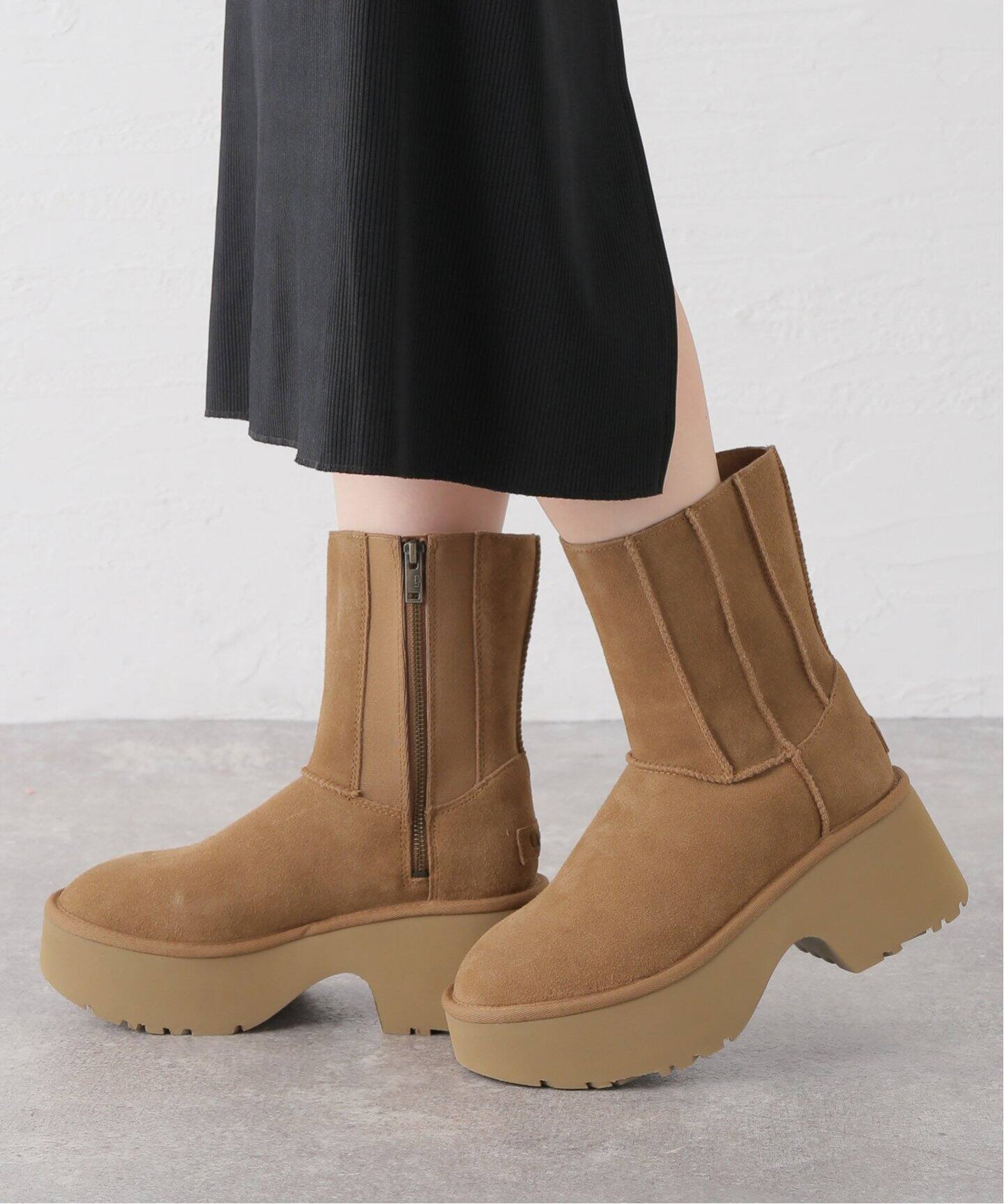 Classic Twin Seam New Heights 厚底ジップブーツ