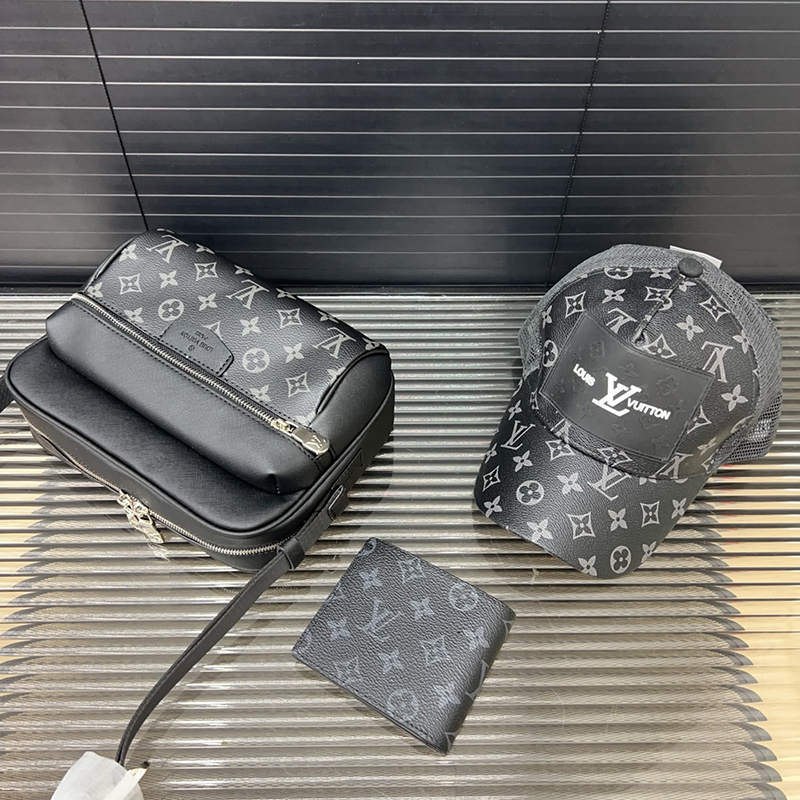 ルイ・ヴィトン LOUIS VUITTON アウトドアメッセンジャー バック +財布+ハット