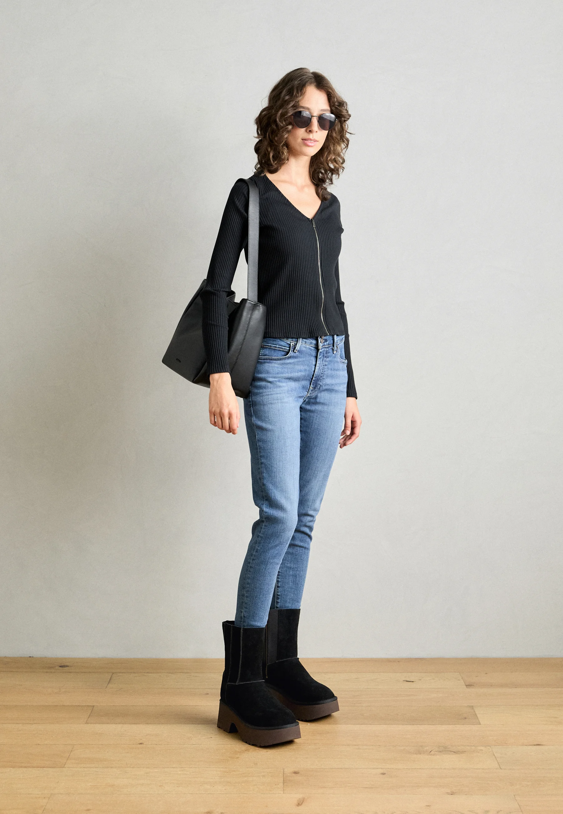 Classic Twin Seam New Heights 厚底ジップブーツ