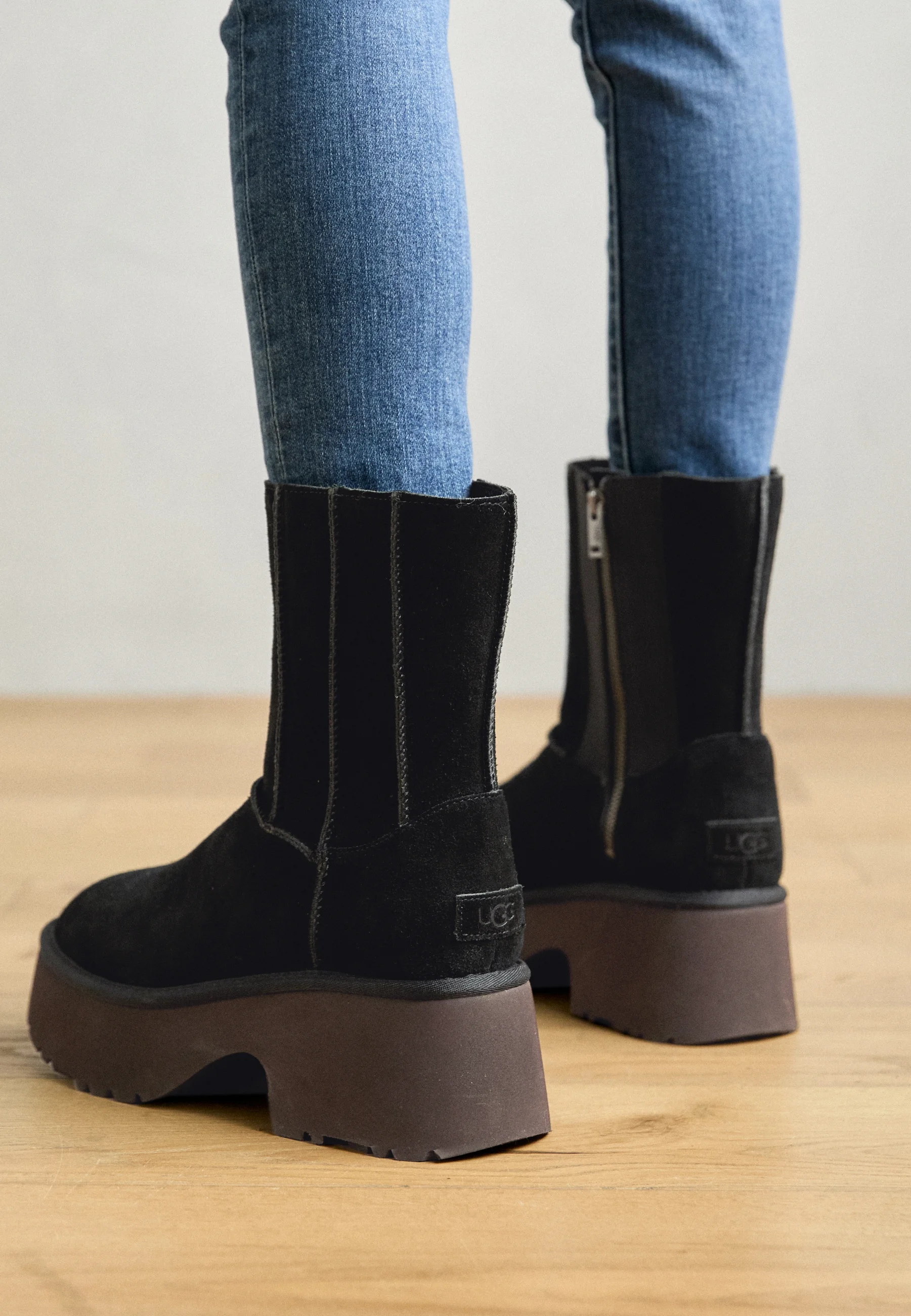 Classic Twin Seam New Heights 厚底ジップブーツ