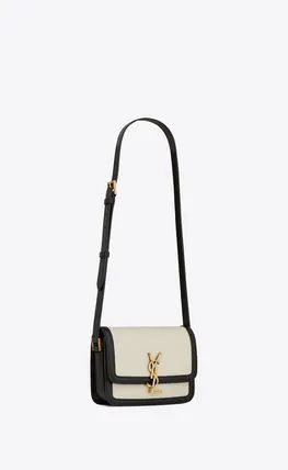 SAINT LAURENT/レザー スモール サッチェルバッグ 直営店直送