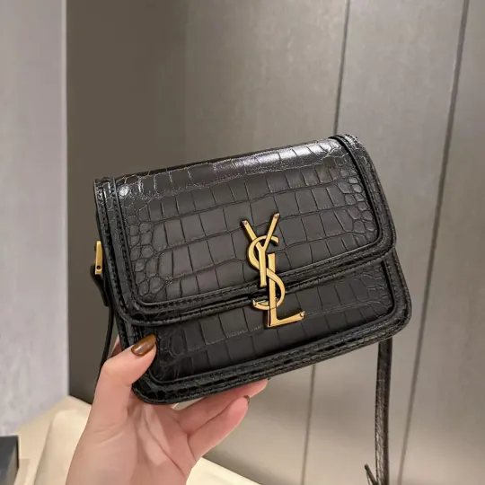 SAINT LAURENT/レザー スモール サッチェルバッグ