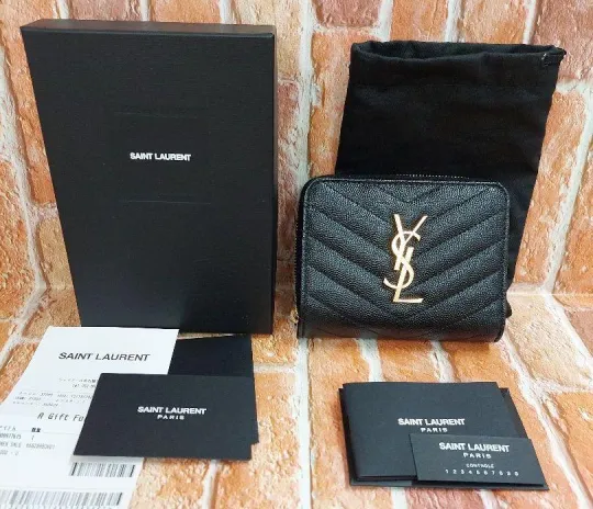 【SAINT LAURENT】モノグラム 二つ折り【財布】