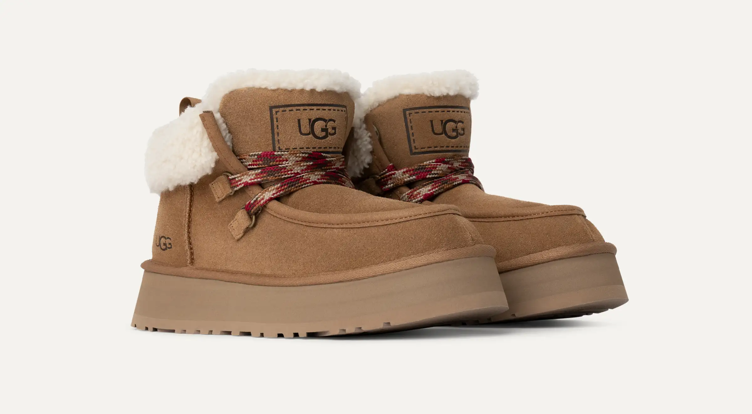 スエード キャビン カフ ジップ ブーツ レディース