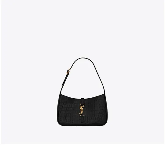 【Saint Laurent】LE5 A7 スムースレザー ミニ ホーボーバッグ