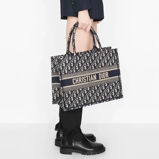 【DIOR】BOOK TOTE BAG 新木優子同項 セレブ芸能人御用達・国内発 Diorキャンバスブックトートバッグ