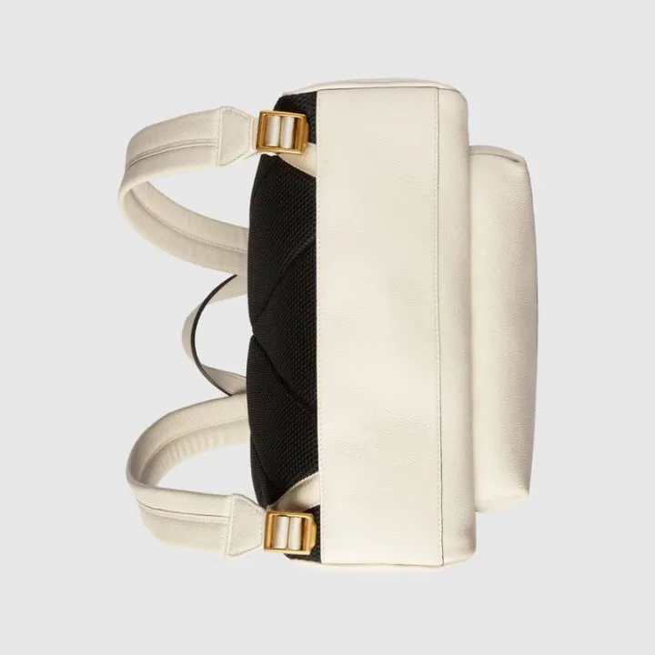 GUCCI プリント レザー バックパック[男女兼用]-ホワイト