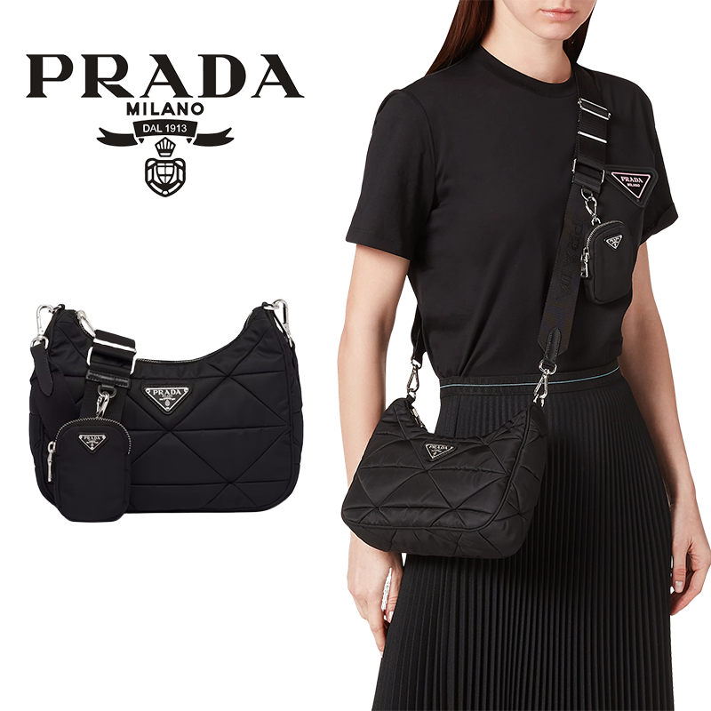 パデッドRe-Nylon ショルダーバッグ