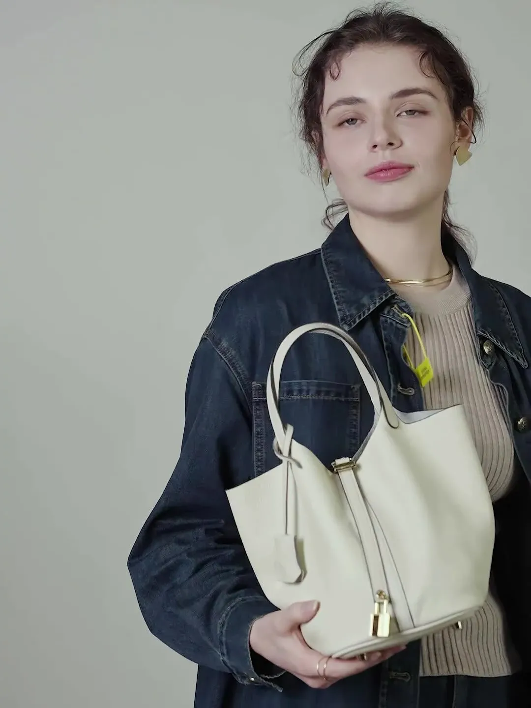 新款水桶包菜籃子女包真皮高級感手提包