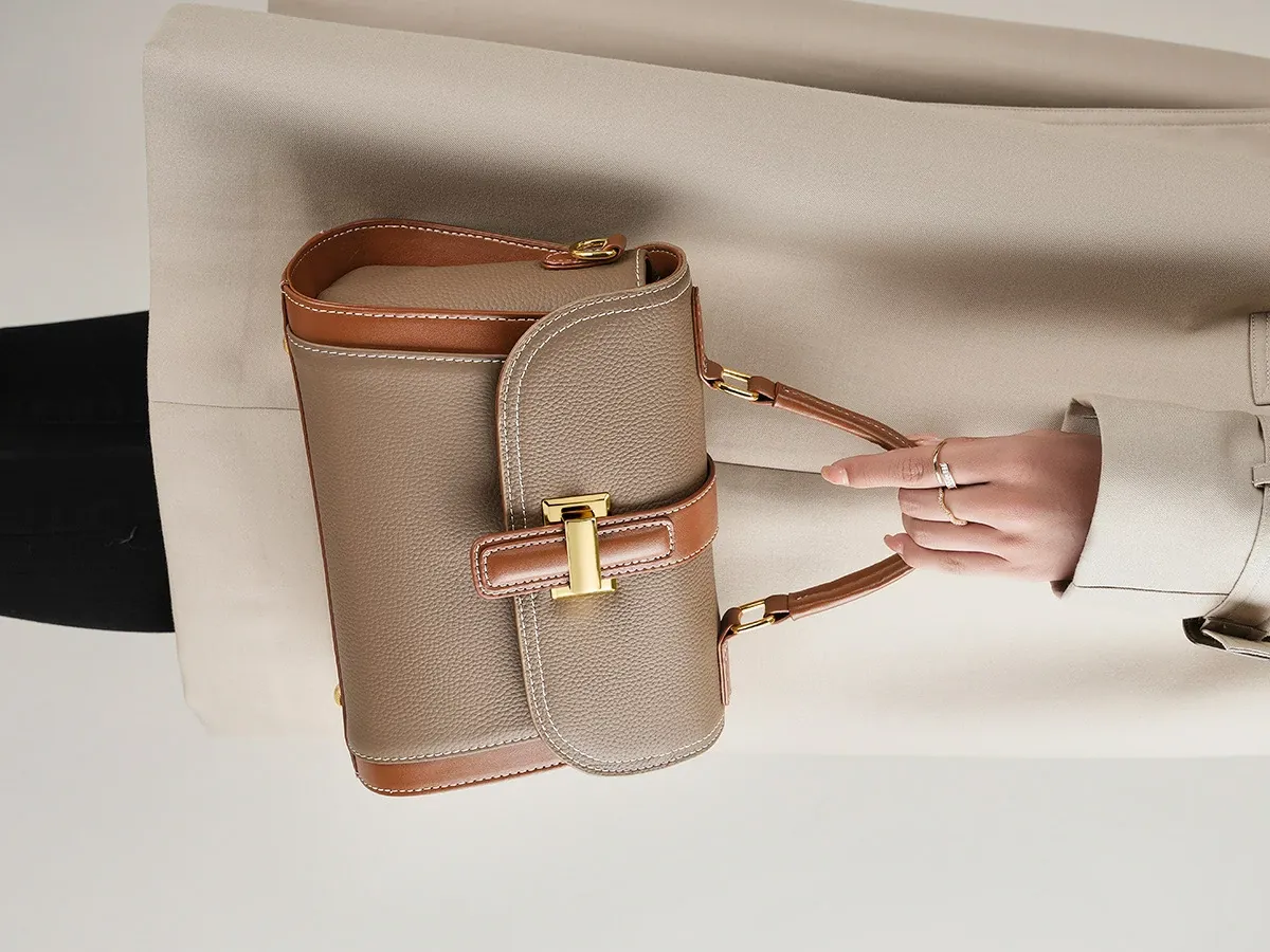 頭層牛皮高級質感時尚手提包斜挎包小衆輕奢單肩包百搭