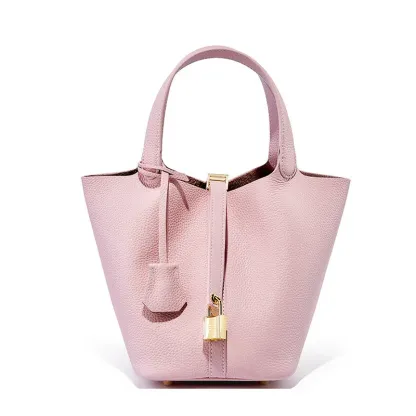 新款水桶包菜籃子女包真皮高級感手提包