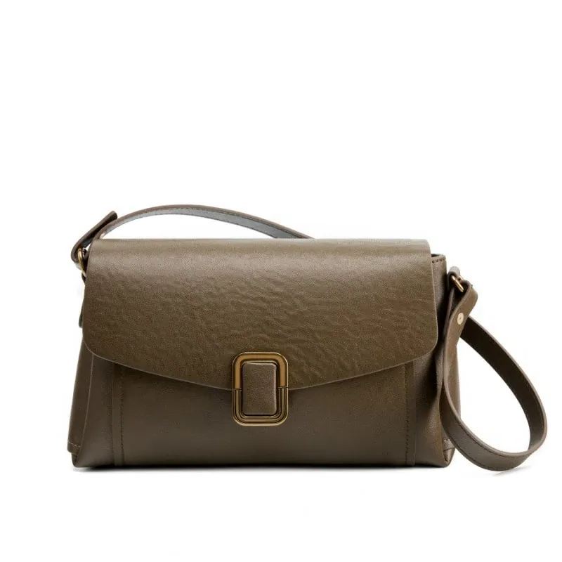 拉德手提真皮女包2026新款小众高级感单肩斜挎包女通勤大包