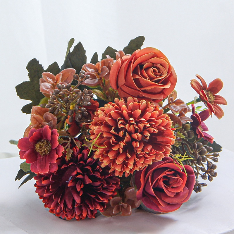 婚禮模擬玫瑰花束家居擺設