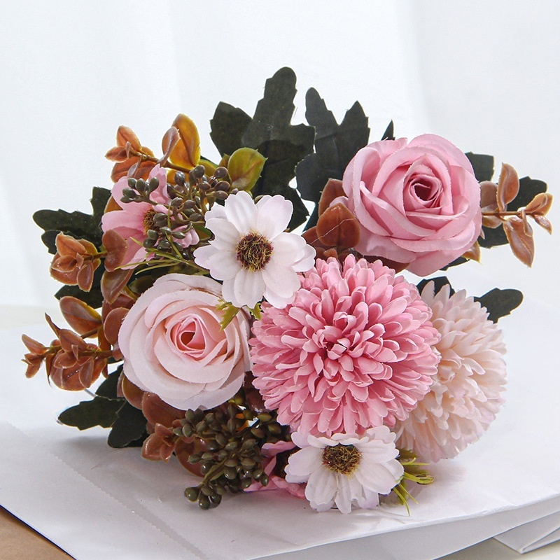 婚禮模擬玫瑰花束家居擺設