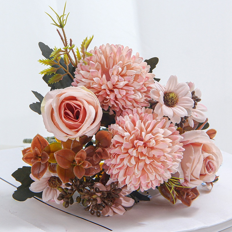 婚禮模擬玫瑰花束家居擺設