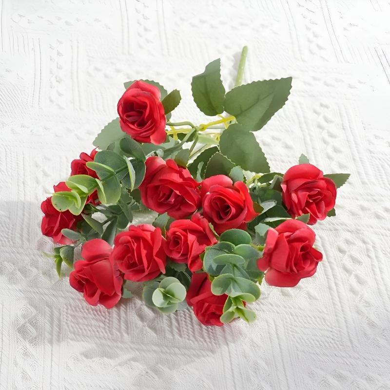 玫瑰仿真花束婚禮現場布置