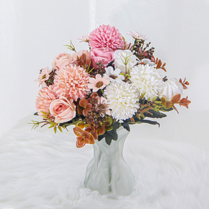 婚禮模擬玫瑰花束家居擺設