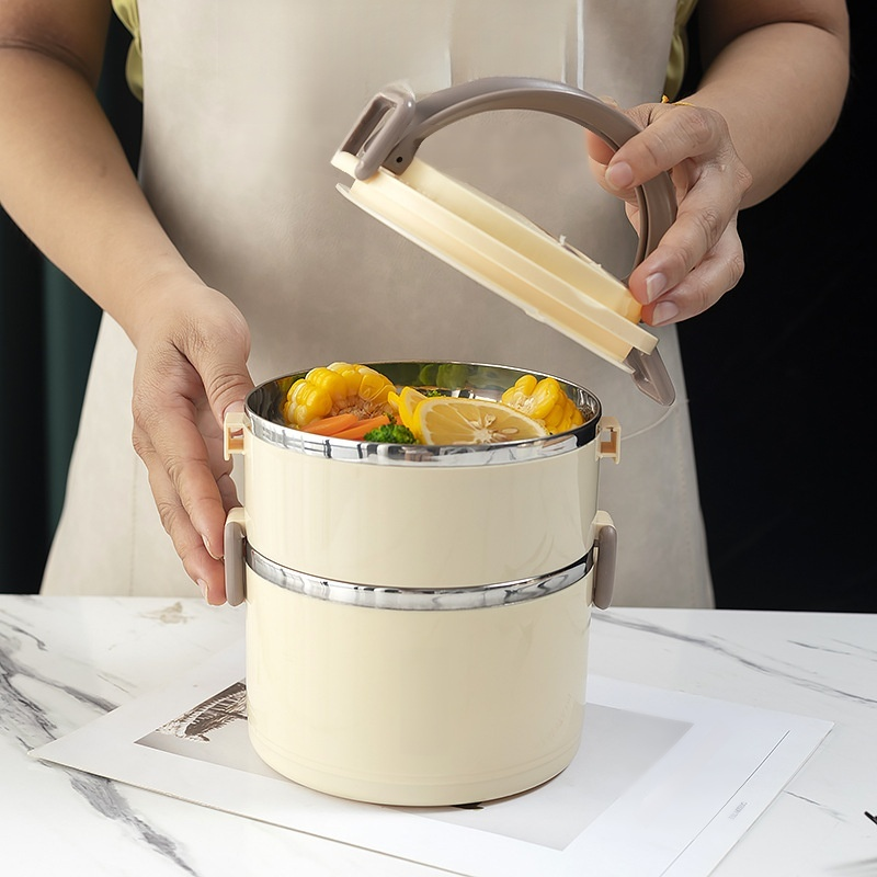 Multi-compartment insulated lunch box