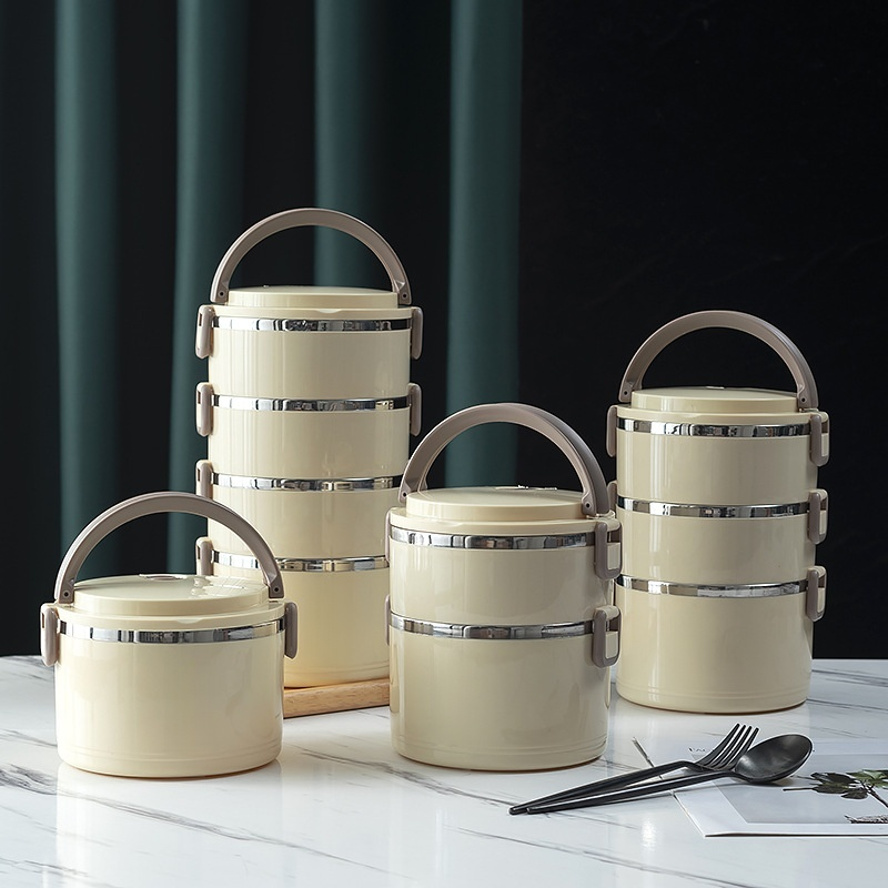 Multi-compartment insulated lunch box