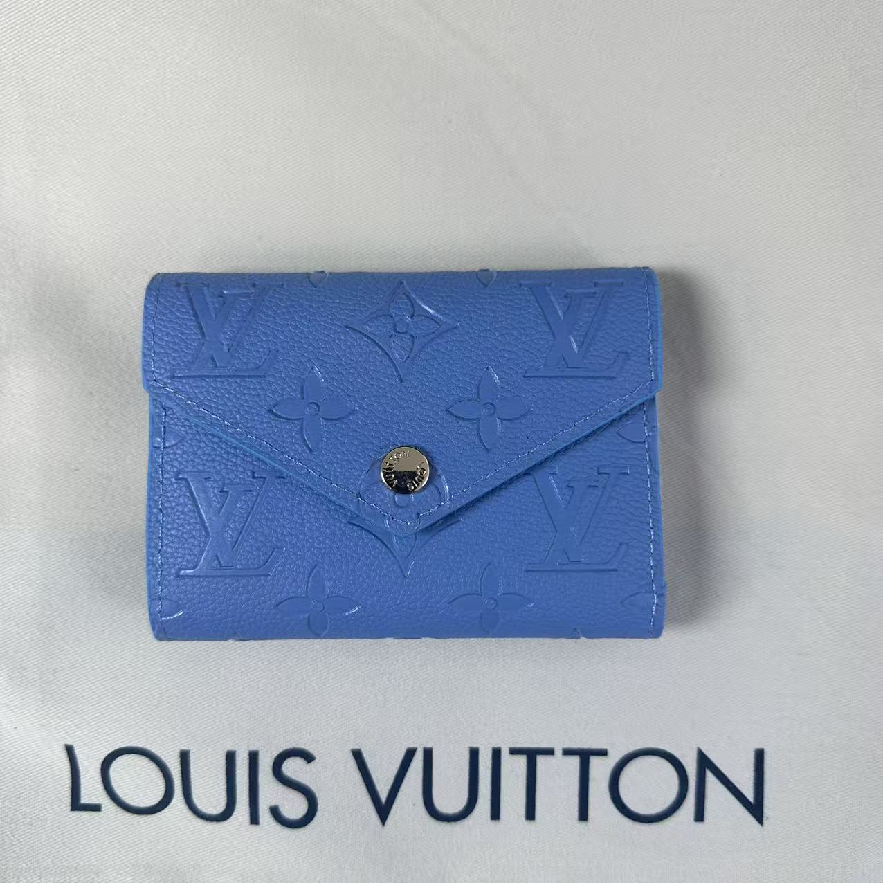 LOUIS VUITTON ルイ ヴィトン モノグラム・アンプラント ポルトフォイユ・ヴィクトリーヌ 小銭入れ付き 三つ折り財布