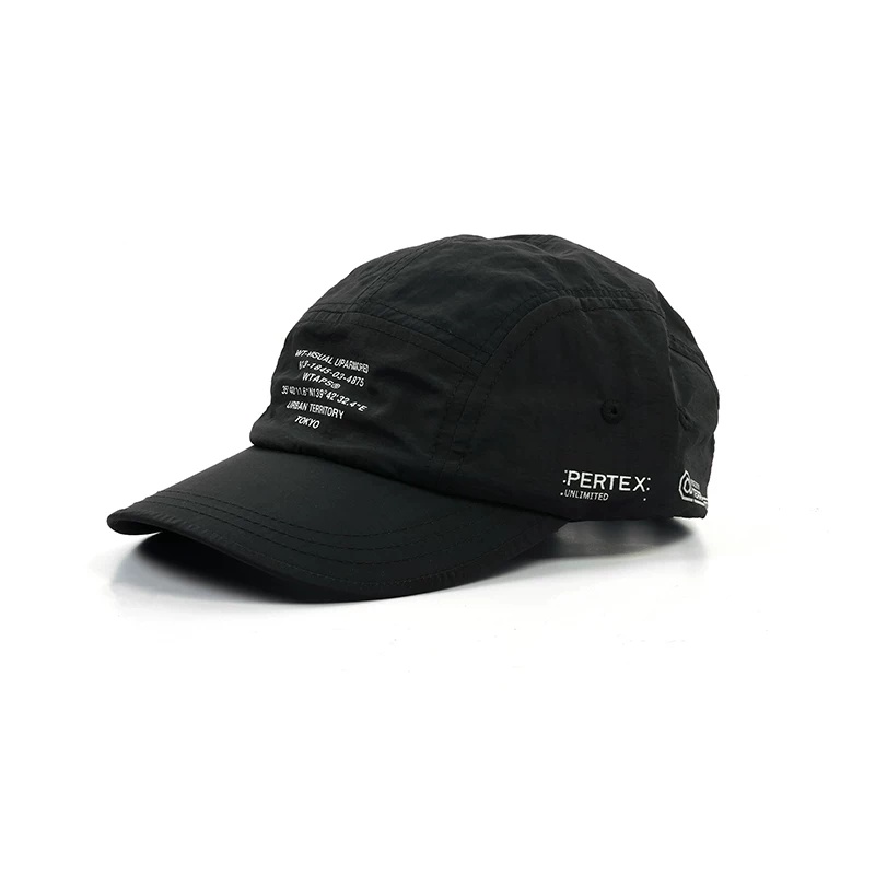 WTAPS ダブルタップス ベースボールキャップ ロゴプリント ナイロン メンズ UVカット アウトドア
