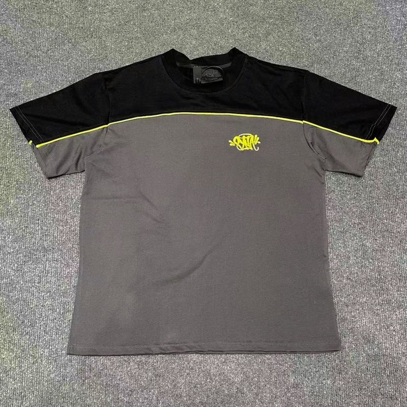 Syna World(シナワールド) セットアップ 刺繍ロゴ クルーネック 半袖Tシャツ ハーフパンツ メンズ レディース おしゃれ カジュアル