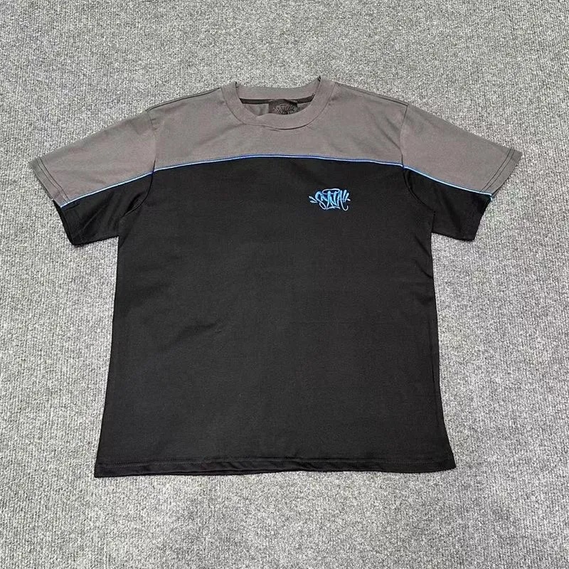 Syna World(シナワールド) セットアップ 刺繍ロゴ クルーネック 半袖Tシャツ ハーフパンツ メンズ レディース おしゃれ カジュアル
