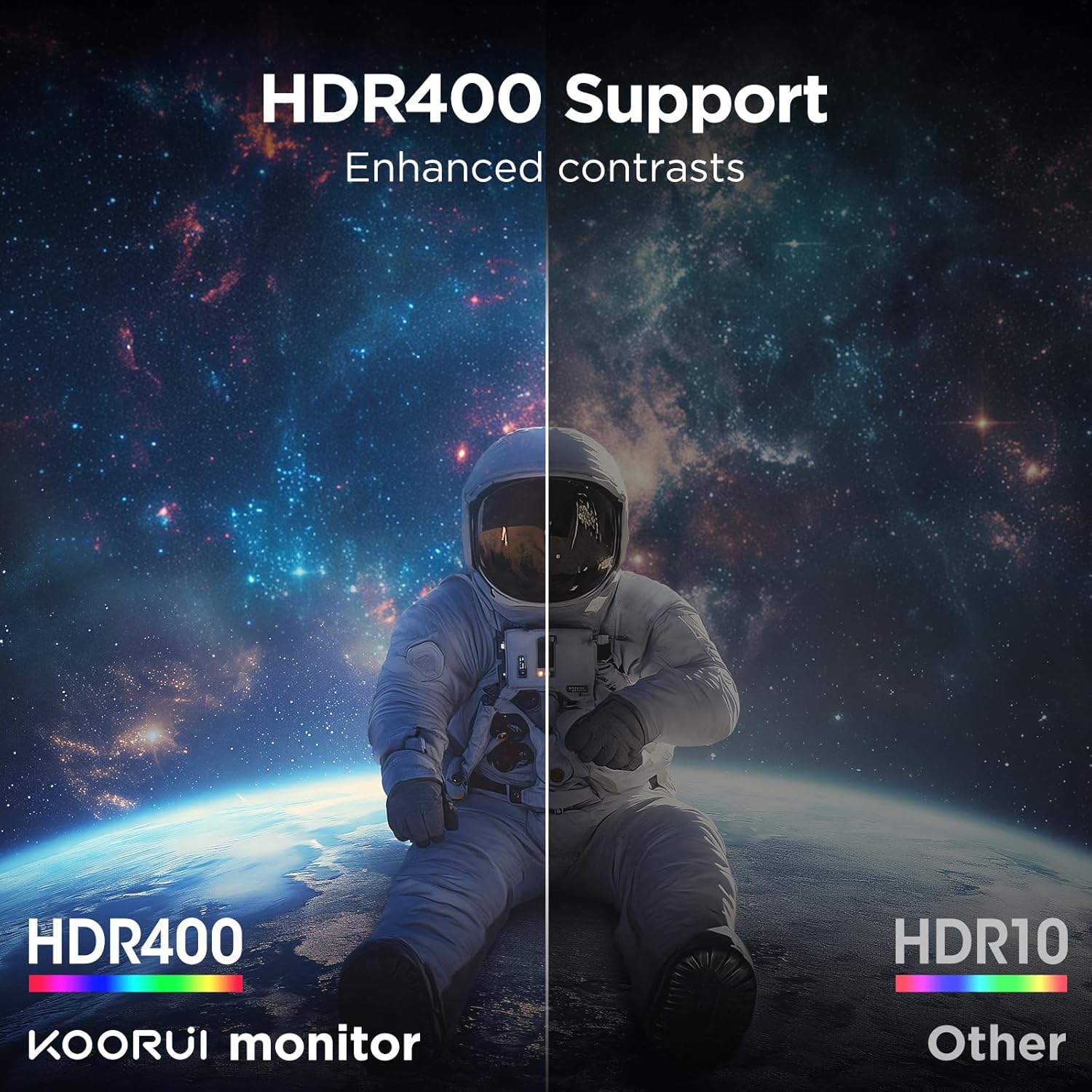 KOORUI 34-inch Curved WQHD 3440×1440 Gaming Monitor, 180Hz 1000R- PIP/PBP, 1ms(MPRT), HDR400, DCI-P3 95%, FreeSync Premium, 1 x DP 1.4 & 2 x HDMI 2.0, Tilt Height Swivel Adjustment, 34E6UC