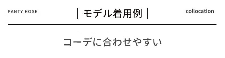 タイツ 裏 起毛 モデル着用例 ヴェーミア