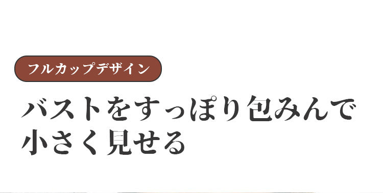 ブラジャー 小さく見せる フルカップデザイン ヴェーミア