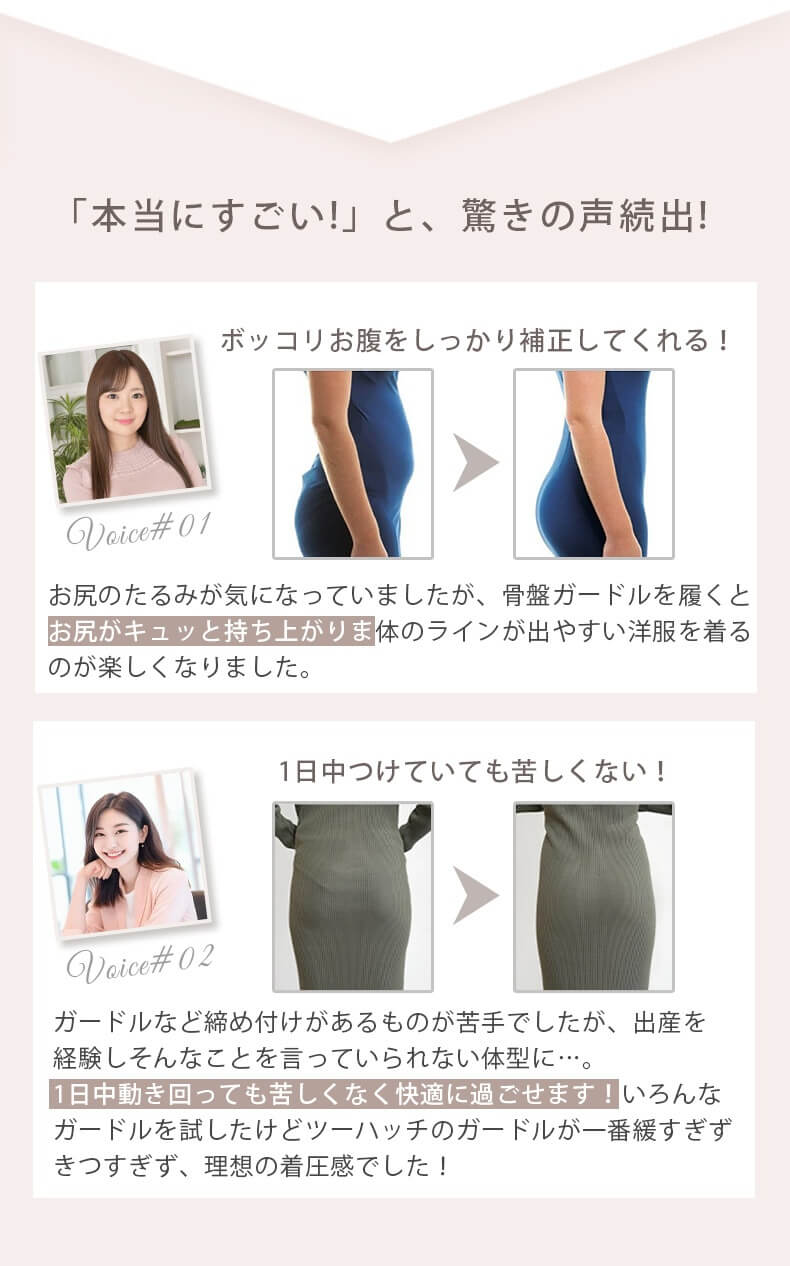 補正下着 お客様から高い評価をいただいております ヴェーミア