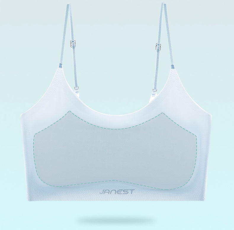 さらしブラ 固定カップ付きと吸湿速乾 KIMKIM