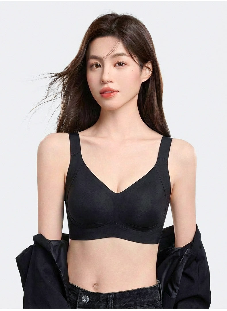 大きい サイズ ブラ 高めのサイドで余分なお肉を包み込み、両手をあげてもズレない KIMKIM