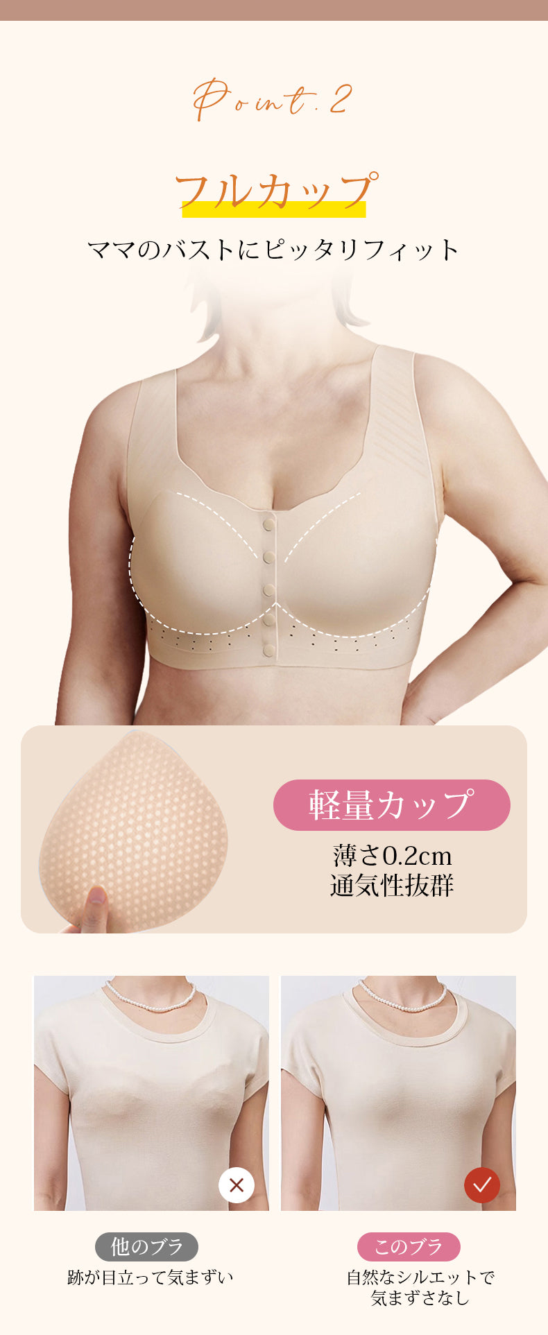 授乳ブラ おすすめ フルカップ  KIMKIM