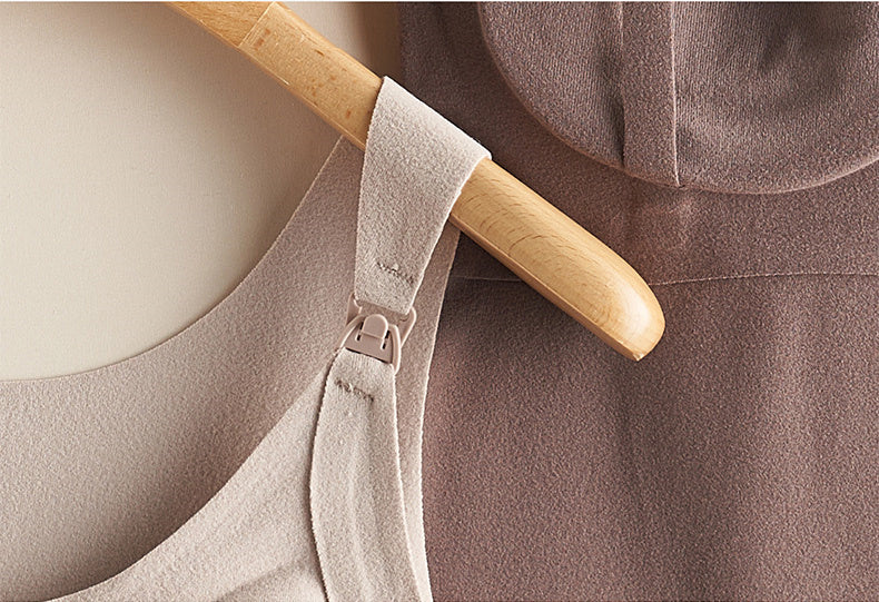 授乳 キャミ 前開き肩スナップ KIMKIM