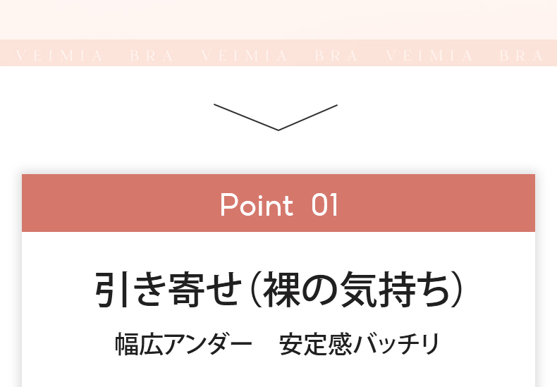 着痩せブラ 安定感バッチリ ヴェーミア