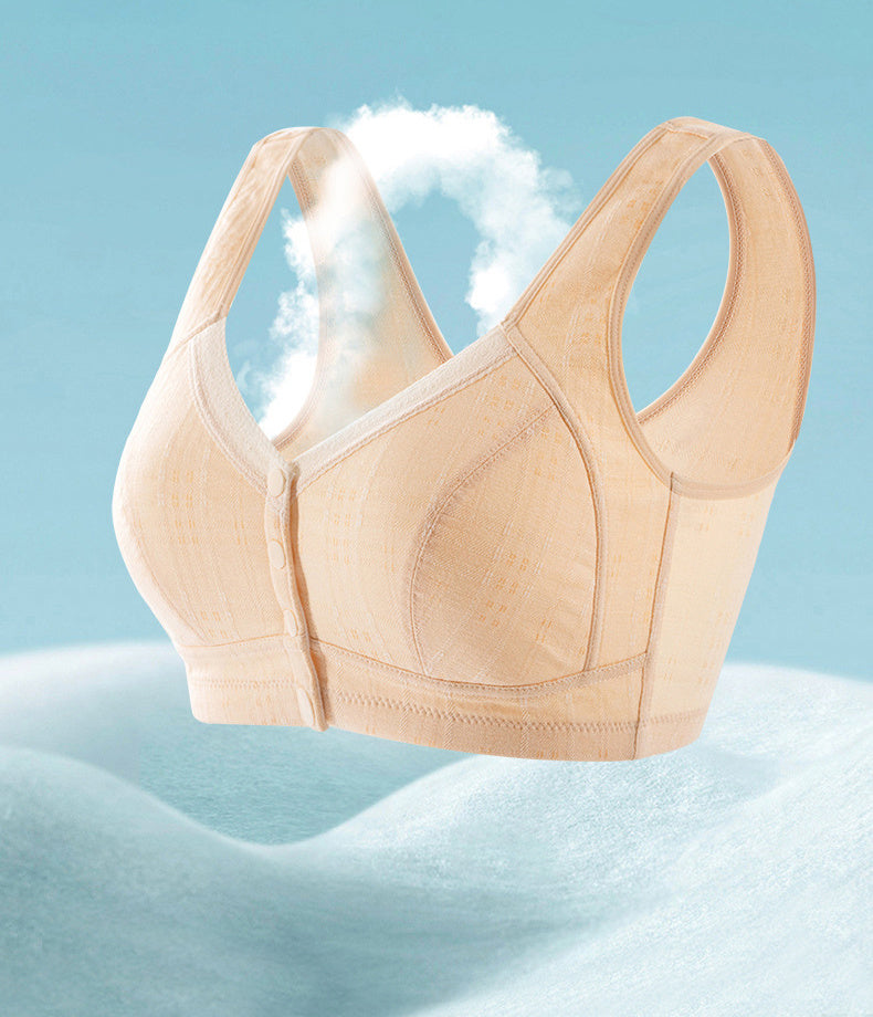 前開きブラ 大きいサイズ 通気性抜群 KIMKIM