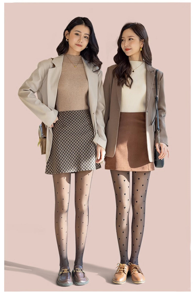 タイツ 裏 起毛 自然な透け感 ヴェーミア