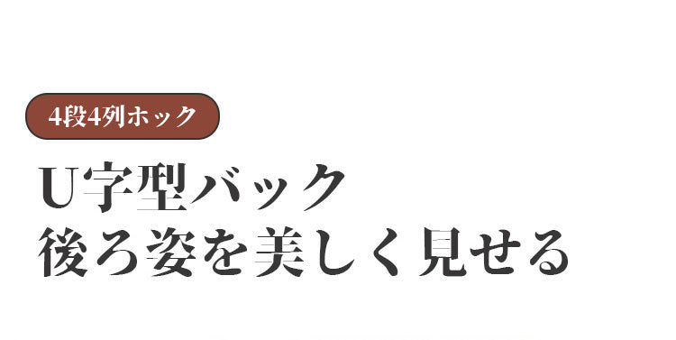 胸が小さく見えるブラ U字型バック ヴェーミア