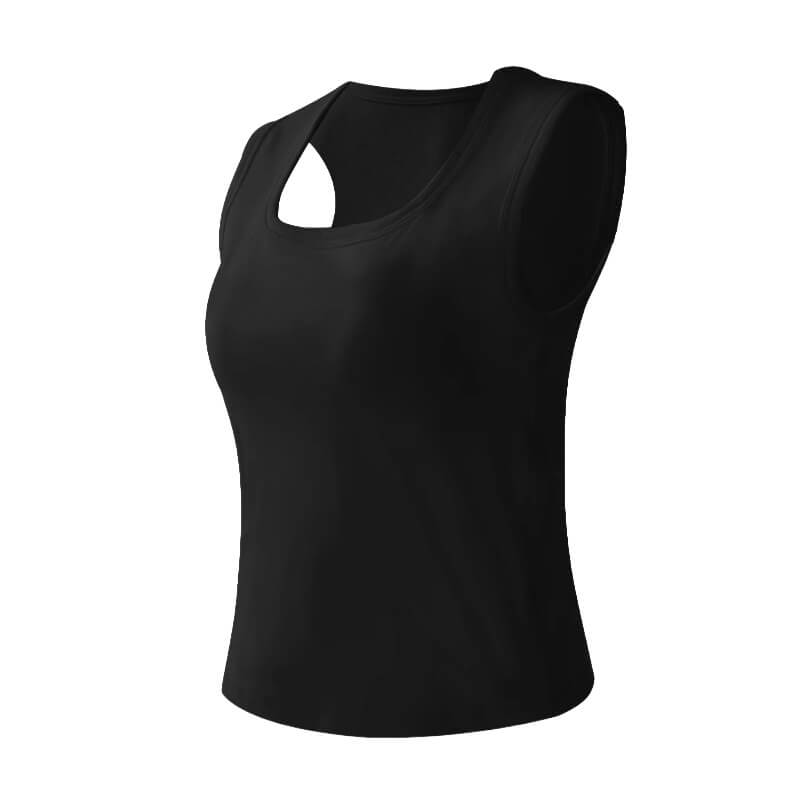 【2枚セットで¥7,980円】KIMKIM タンクトップ | エ字型ストラップ設計でなだらか・丸い肩をカバーし、美しい肩のラインをスッキリ演出！脇高設計が脇肉をスッキリ整え、スマートなシルエットを実現。Uネックデザインで首を視覚的に長く見せ、エレガントなラインを演出。