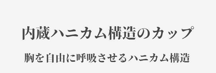 ブラジャー 小さく見せる ハニカム構造のカップ ヴェーミア