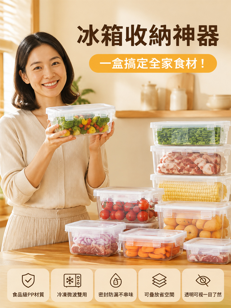 家用保鮮盒冰箱收納盒