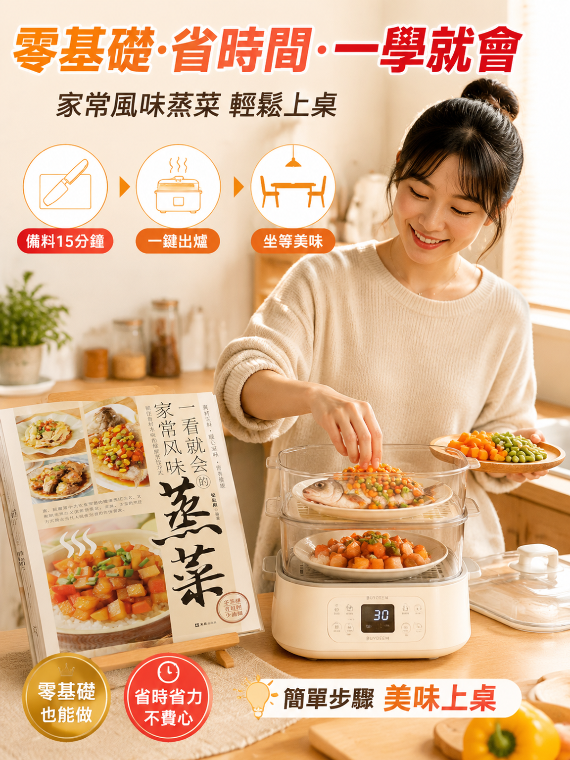 一看就會的家常風味蒸菜