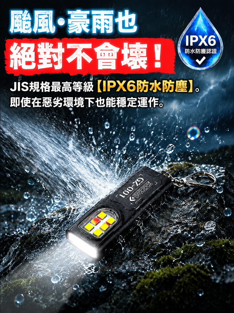 小巧便攜鑰匙扣LED手電筒