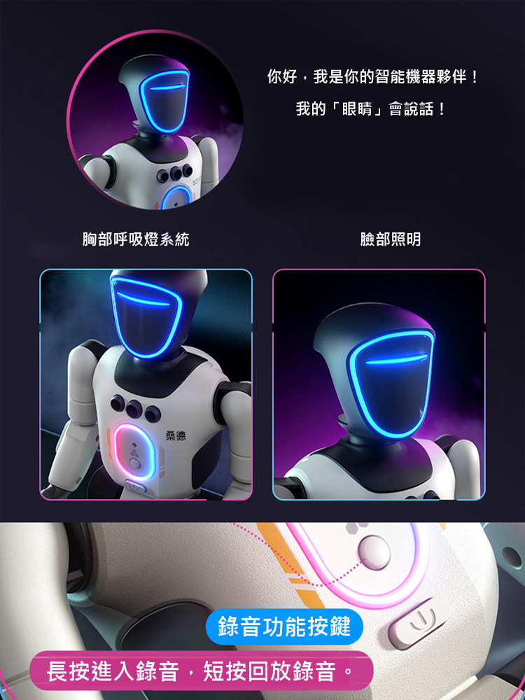 智慧型AI編程遙控機器人玩具