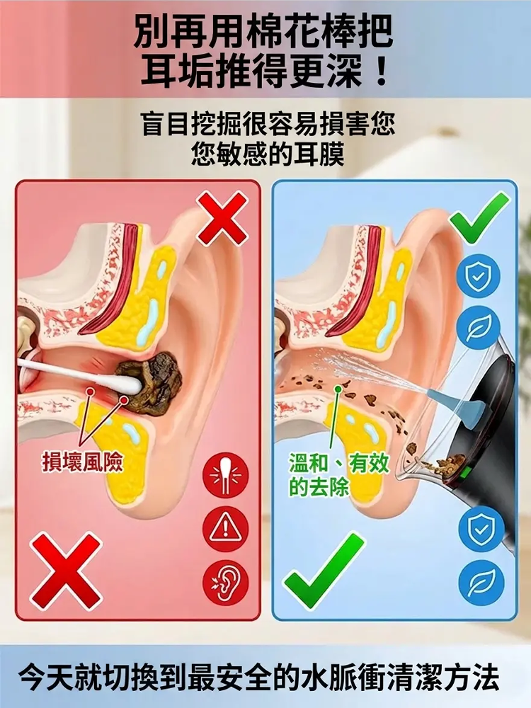 便攜手動潔耳沖洗器